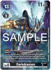 Darkdramon - BT4-074 - Rare Pre-Release Promo